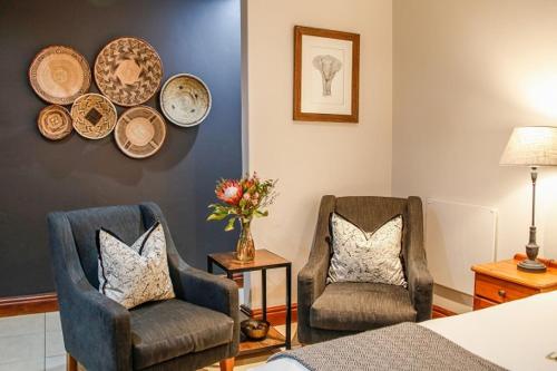 Χώρος καθιστικού στο Knysna Elephant Park Lodge
