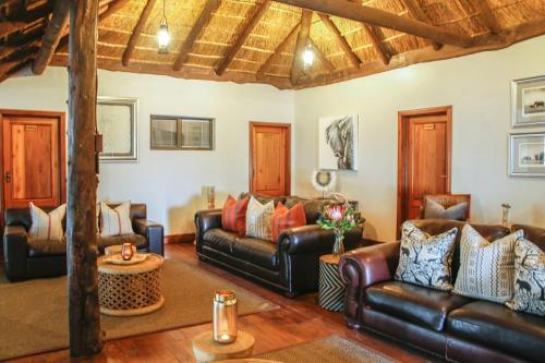 Χώρος καθιστικού στο Knysna Elephant Park Lodge