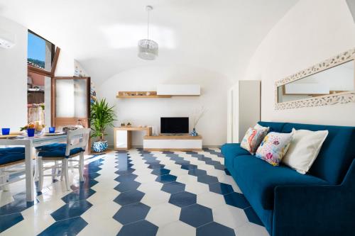 Χώρος καθιστικού στο Appartamento luminoso e romantico ANyMA