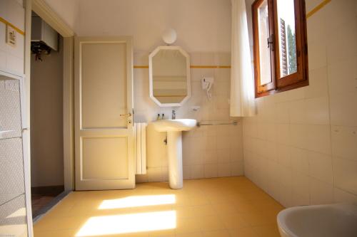 Koupelna v ubytování Agriturismo Poggio Nardini