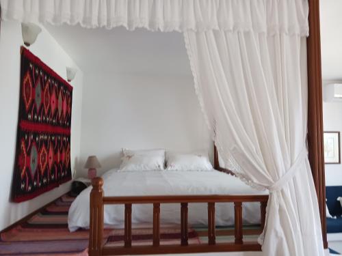 Ένα ή περισσότερα κρεβάτια σε δωμάτιο στο Evelinas Apartement