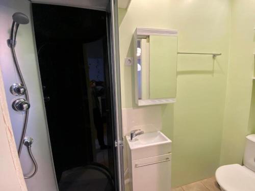 Koupelna v ubytování Quiet apartment in city centrum
