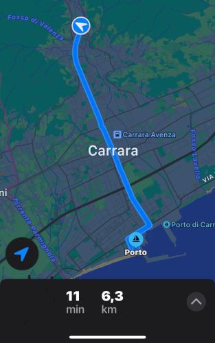 a map of the canadian american trail at Lo Chalet del Relax in Carrara