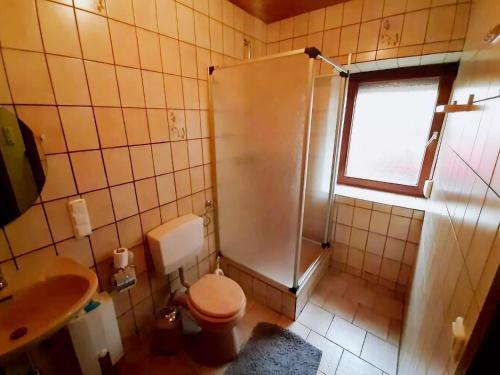 Bilik mandi di Eifel Garden Villa for Groups