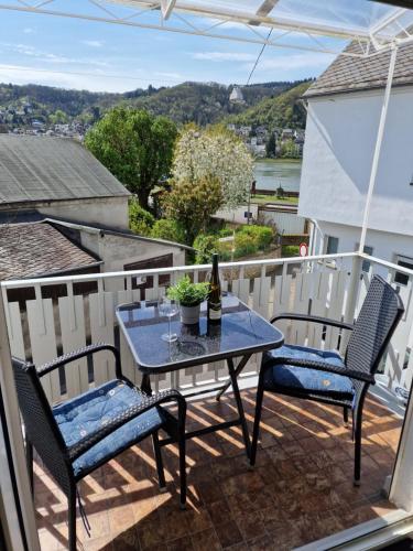 Balkoni atau teres di Ferienhaus SteigRhein