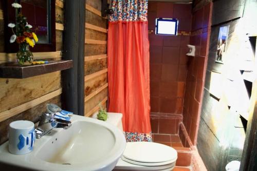 Ein Badezimmer in der Unterkunft Guaque