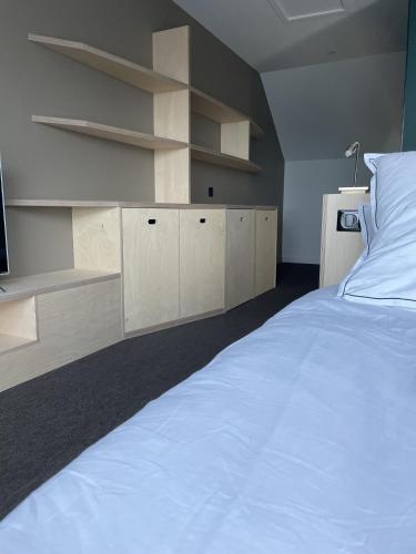 Postel nebo postele na pokoji v ubytování ILE WRACH - Duplex de luxe avec magnifique vue mer