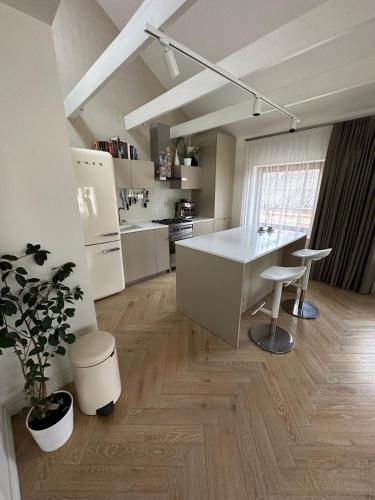 ครัวหรือมุมครัวของ The Most Central Apartment