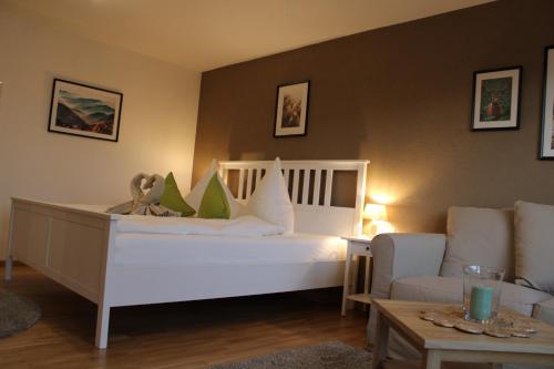 Ένα ή περισσότερα κρεβάτια σε δωμάτιο στο Ferienhaus Carl