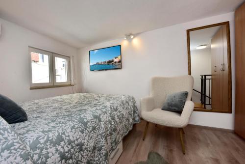 Posteľ alebo postele v izbe v ubytovaní Studio apartment Ginger Porec