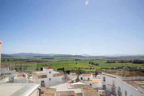 a view of a village from the roof of a building at Hostal Benalup Atalaya in Benalup Casas Viejas