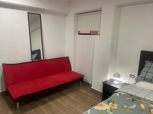 Χώρος καθιστικού στο (26) Departamento cómodo y tranquilo en Miraflores