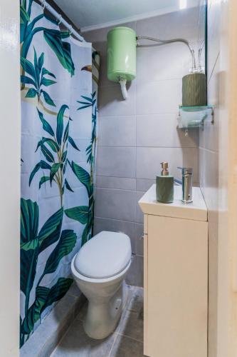 Green boho apartment