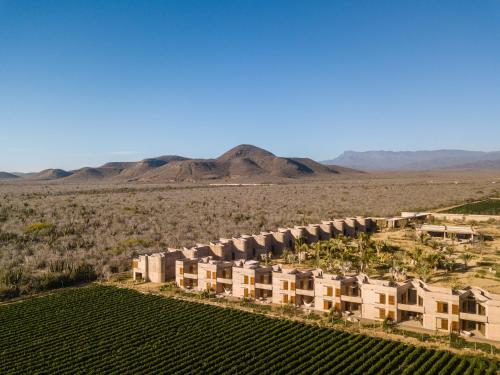an aerial view of a resort in the desert at Paradero Todos Santos - Exclusive experiences included in Todos Santos