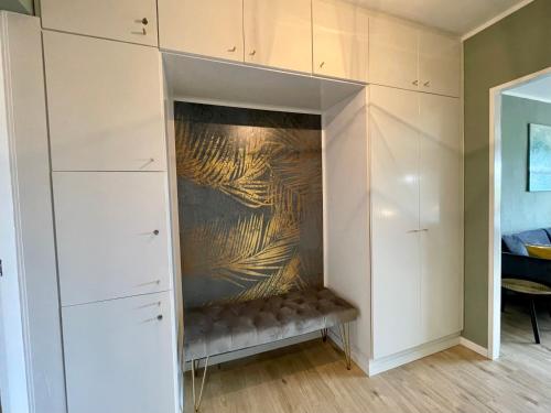 Katil atau katil-katil dalam bilik di #2 Studioapartment mit Loreleyblick direkt an der schönsten Etappe des Rheinsteigs