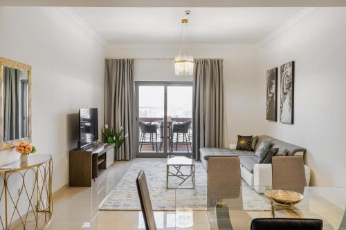 Χώρος καθιστικού στο Amazing BeachFront Apartments near Atlantis Waterpark by Simply Comfort Sarai Palm Jumeirah