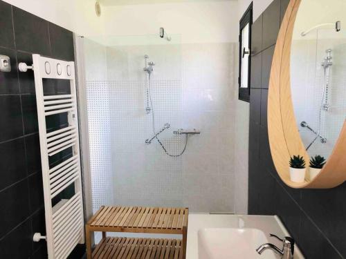 Kúpeľňa v ubytovaní Grand studio 43m2 port de Perros Guirec
