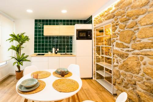 Nhà bếp/bếp nhỏ tại Viejo Baluarte House Rooms