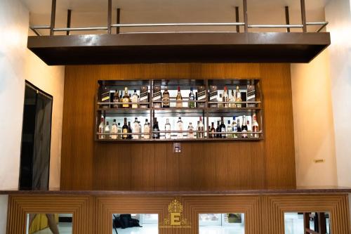 a bar on the wall of a building at Empress Island Hotel in Alaminos