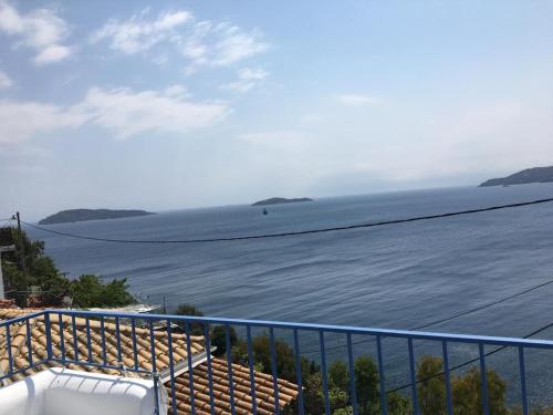 a view of the ocean from a house at The Captain's House in Skiathos