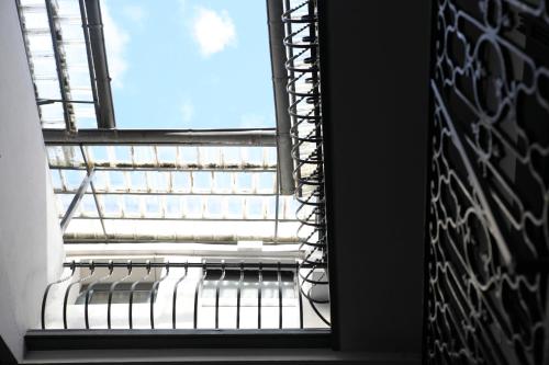a view of a window in a building at Arnaud Bernard Hôtel in Toulouse