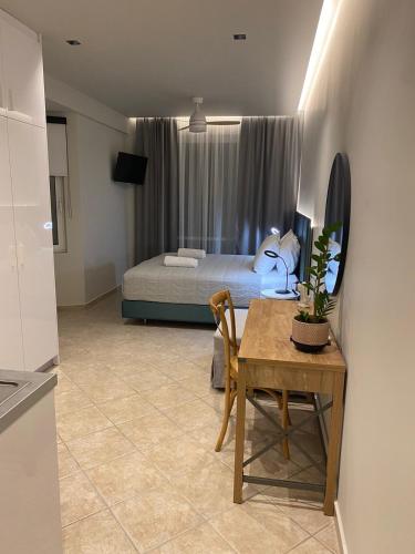 Katil atau katil-katil dalam bilik di Houmas Apartments
