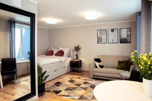 Voodi või voodid majutusasutuse Private apartment toas