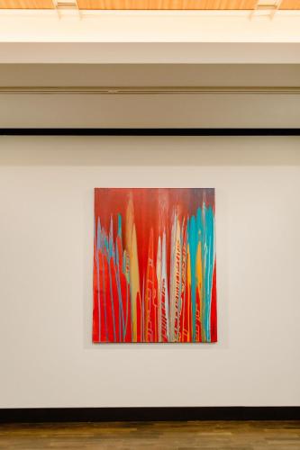 a painting on a white wall in a room at JW Marriott Houston Downtown in Houston