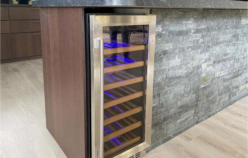 a wine cellar in a brick wall at 3 Bedroom Cozy Home In Gotlands Tofta in Tofta