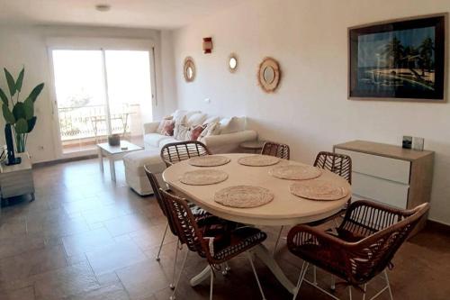 Posezení v ubytování Duplex Penthouse "Playa Y Palmeras"
