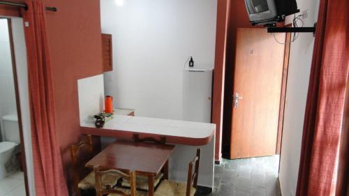 ห้องน้ำของ Residencial Chalés Âncora