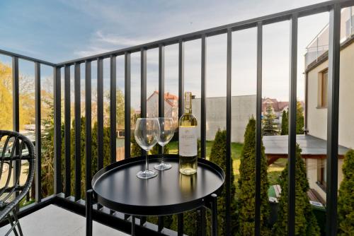 Балкон или терраса в BlueApart Apartamenty Portowa
