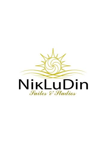a logo for a nutrition company with the sun in the middle at NikLuDin suites & studios in Laganas