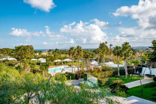 a view of the pool at the resort at Villa Favorita Hotel & Events in Marsala