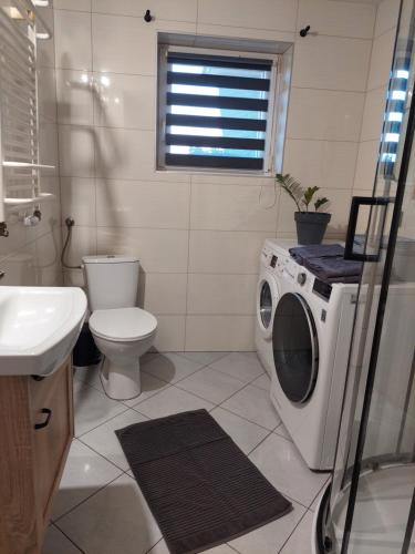 Et badeværelse på Apartament Pod Bocianami
