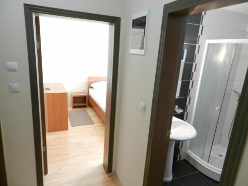 Et badeværelse på Apartments Milsa Lux