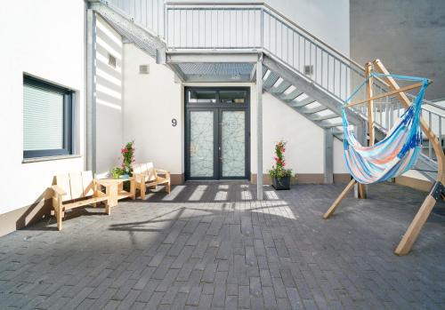 ビンゲン・アム・ラインにあるDesign Apartment mit kostenfreiem Garagen Parkplatz im Zentrumのギャラリーの写真