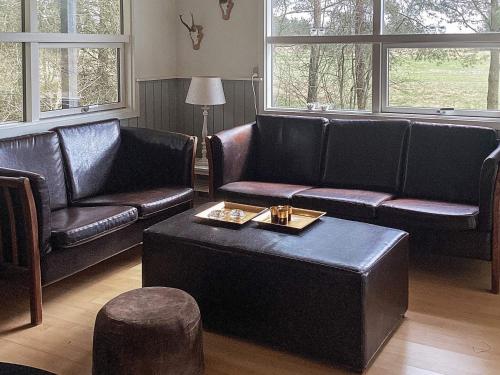 Ruang duduk di 6 person holiday home in Bording-By Traum