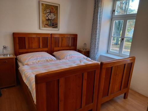 Historic Farmhouse Kojeticeにあるベッド