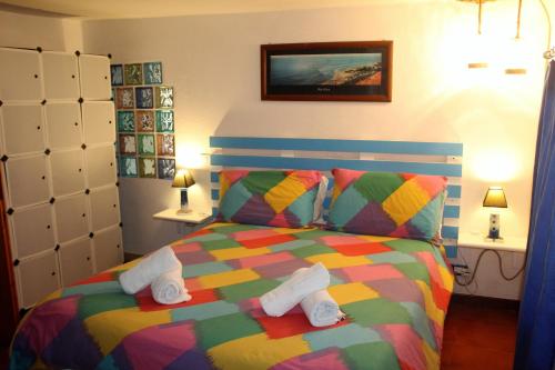 Ένα ή περισσότερα κρεβάτια σε δωμάτιο στο Casa vacanze Villa Nicò Gaeta