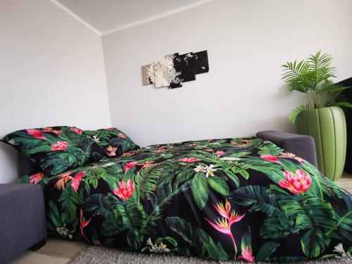 En eller flere senge i et værelse på Chillout w Dolinie Bobru