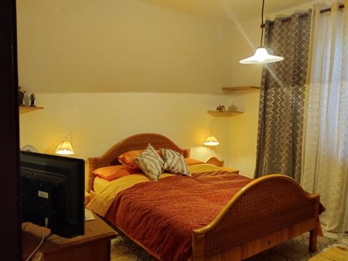 Posteľ alebo postele v izbe v ubytovaní VILLA MEDITERRANEA