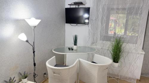 TV a/nebo společenská místnost v ubytování Agroturystyka