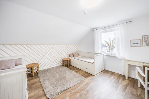 Χώρος καθιστικού στο Ferienwohnung am Park in Schwabmünchen