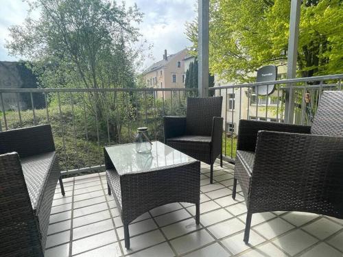 Balkón nebo terasa v ubytování Modernes Apartment in Chemnitz