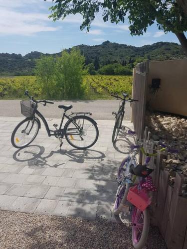 Photo de la galerie de l'établissement Maison entière avec piscine, au cœur des vignes., à Tavel