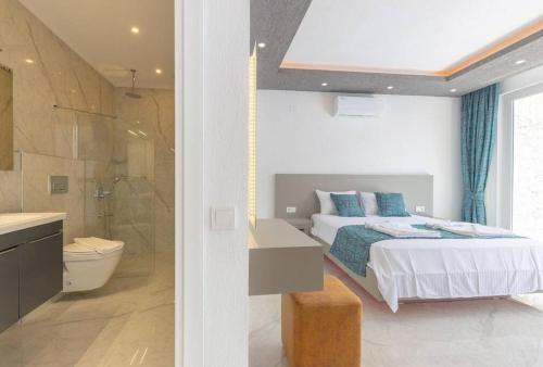 Koupelna v ubytování Villa Montana jakuzili balayı tatil villası