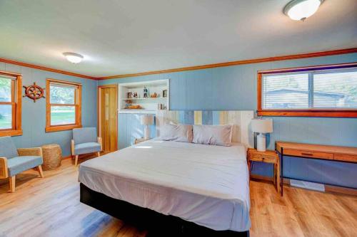 Postel nebo postele na pokoji v ubytování Lake Como Clubhouse