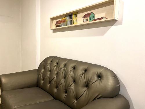 Ruang duduk di Flat number one temporadalitoranea