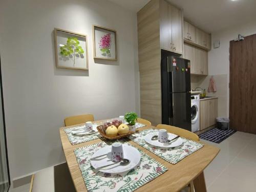 Dapur atau dapur kecil di Relaxing Suite @Suzana The Shore Kota Kinabalu